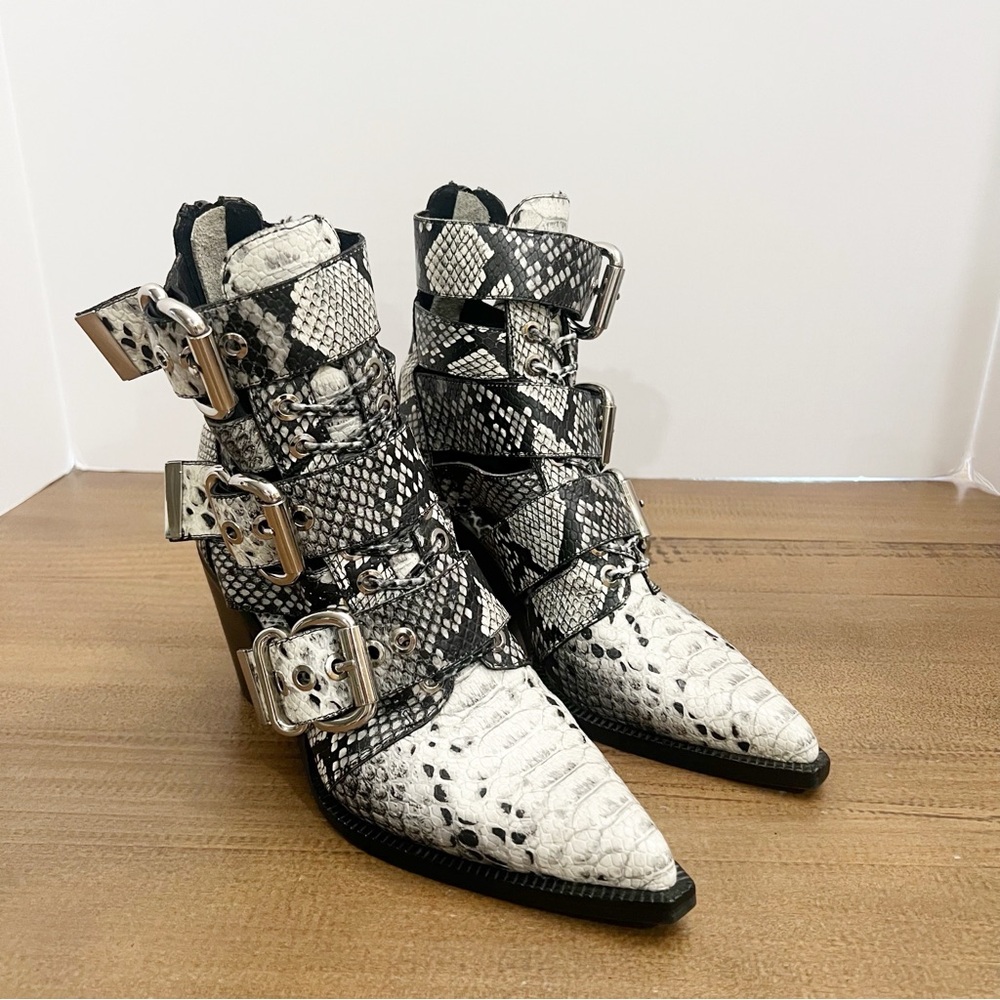 Jeffrey Campbell Buckle Ankle Boot 6 - Picture 4 of 14
